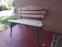 Load image into Gallery viewer, Purple Heart and Wrought Iron garden/house bench AVAILABLE BY CUSTOM ORDER