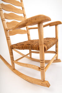 Quartersawn Sycamore, Birdseye Maple and Hard Maple rocking chair